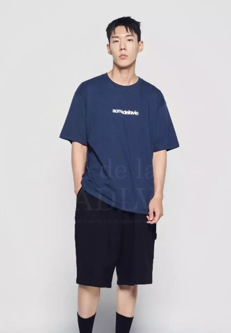 Connect Logo Basic Short Sleeve T-Shirt Navy