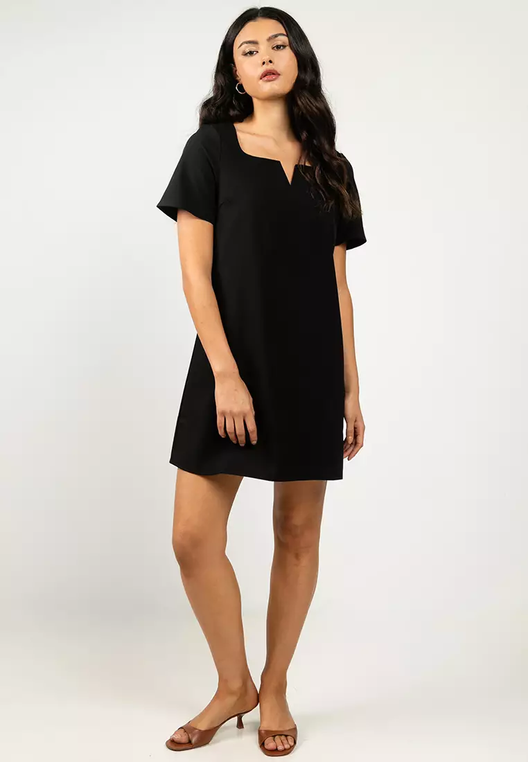 Short Sleeves Woven Dress