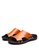 Twenty Eight Shoes orange Basic Cowhide Flip Flops VMS8286 8EB27SH60C82C2GS_3