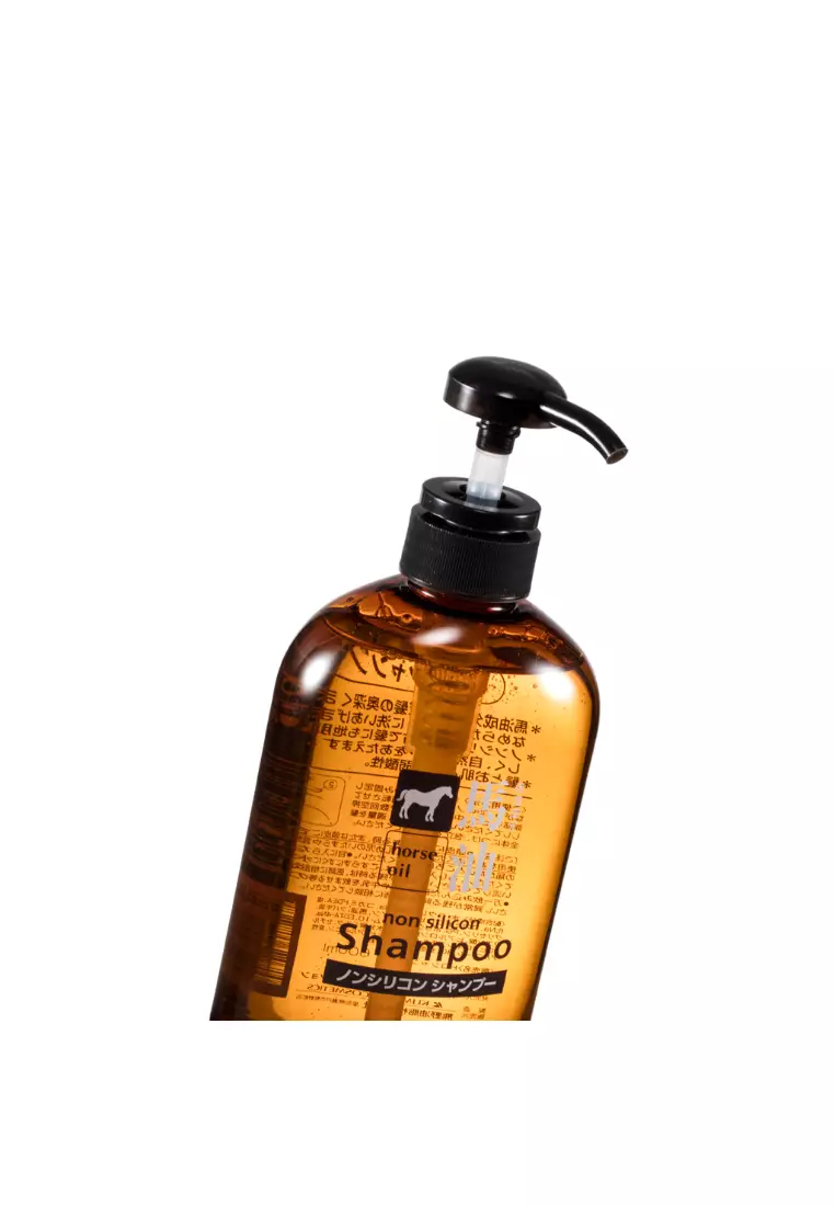Kumano Horse Oil Silicone Free Shampoo 600ml