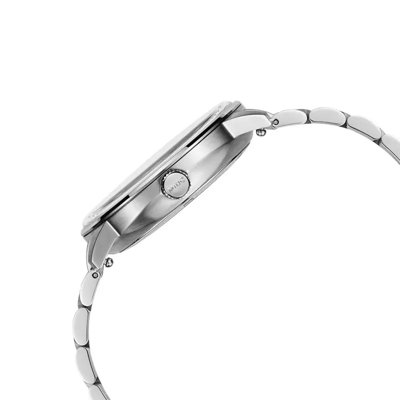 Jam Tangan Pria Mido Commander M021.430.11.031.00 Datoday Automatic Silver Dial Stainless Steel Strap