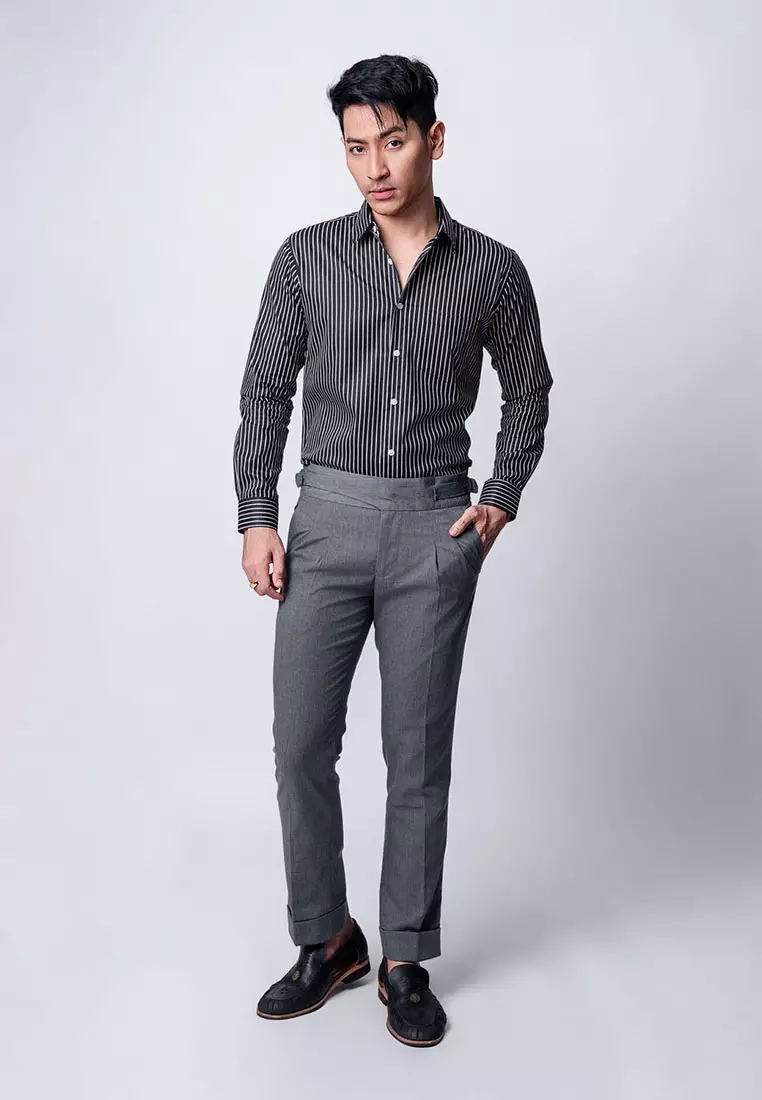 Gurkha Buckle Pants Grey