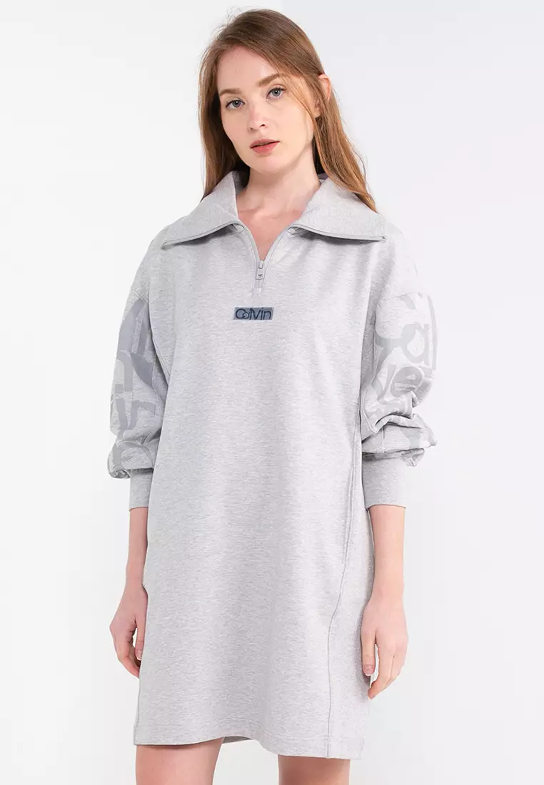 Calvin Klein Half Zip Sweat Dress - Calvin Klein Jeans 2024, Buy Calvin  Klein Online