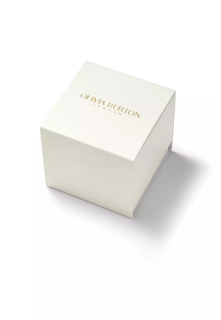 Olivia Burton 33mm Hexa White, Carnation Gold and Silver Bracelet Watch - 24000070