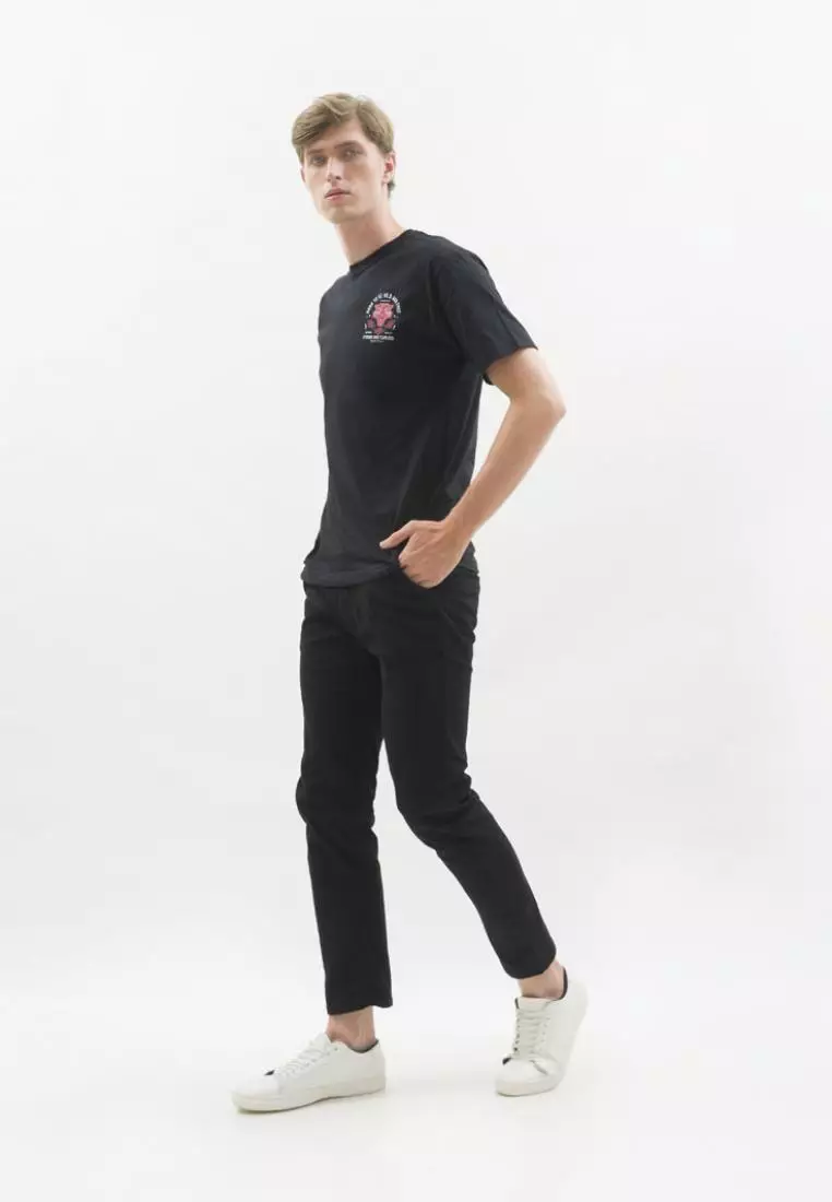 Kaos hitam t shirt polos houseofcuff motif Born Tiger READY HINGGA 4XL