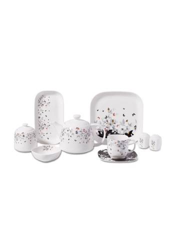 KORKMAZ white Korkmaz Dinnerware sets A8518 Kappa Collection 30 Pieces Breakfast Set for 6 People A8518 (Made in Turkey) 16AD5HL34C497FGS_1