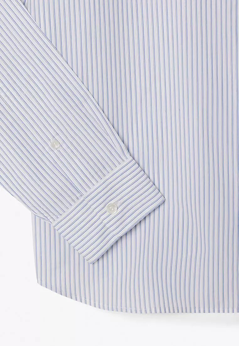 Regular Fit Striped Poplin Shirt
