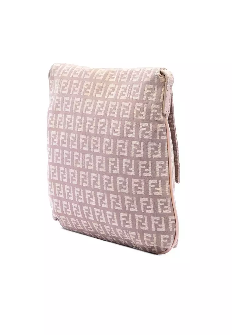 Pre-Loved Fendi Zucchino Canvas Crossbody
