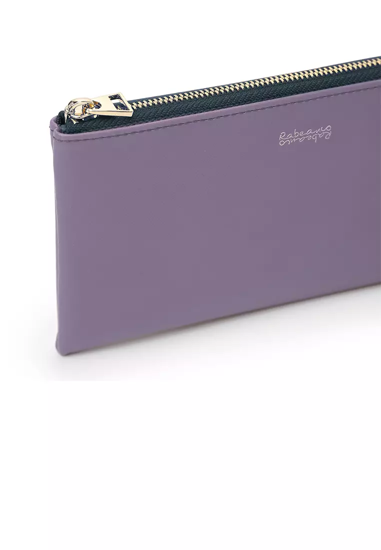 L-Zip Long Wallet - Dark Lilac