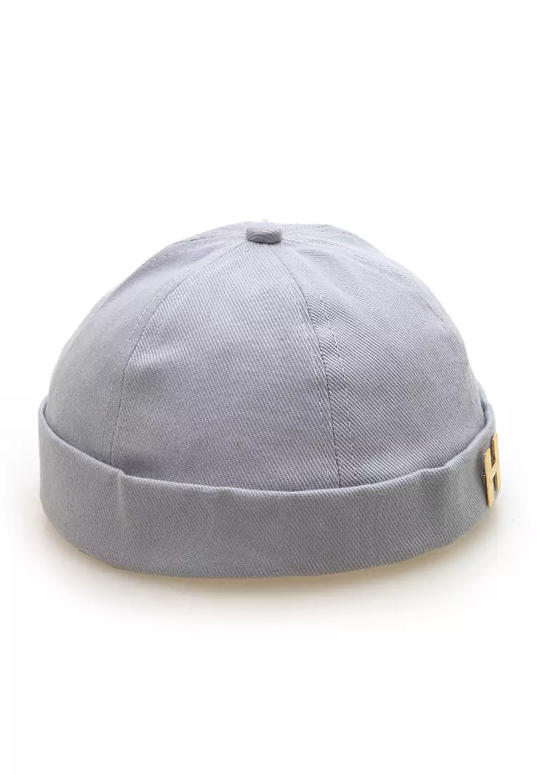 Kai Topi Peci Miki Hat Polos Pria Wanita Uniqe Design Material Cotton ORIGINAL - Light Gray