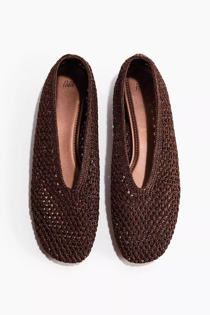 Braided ballet flats