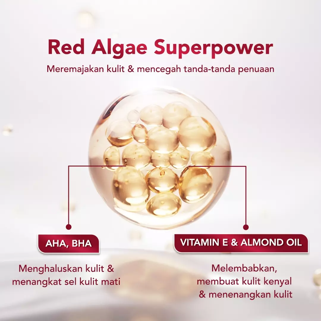 ERHA Age Corrector Facial Wash 90ml AHA, BHA & Red Algae Extract - Sabun Cuci Muka Anti Aging Awet Muda | PH Balance | Membersihkan | Melembabkan | Meremajakan Kulit | Anti Penuaan | Lembab Cerah Halus