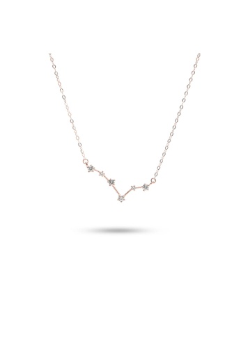 Millenne silver MILLENNE Match The Stars Pisces Constellation Rose Gold Necklace with 925 Sterling Silver C868DAC66ADCCFGS_1