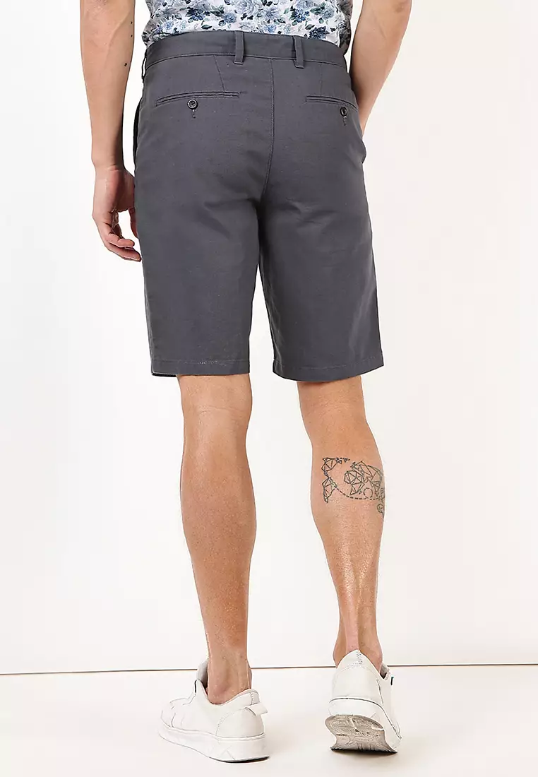 Linen Blend Chino Shorts