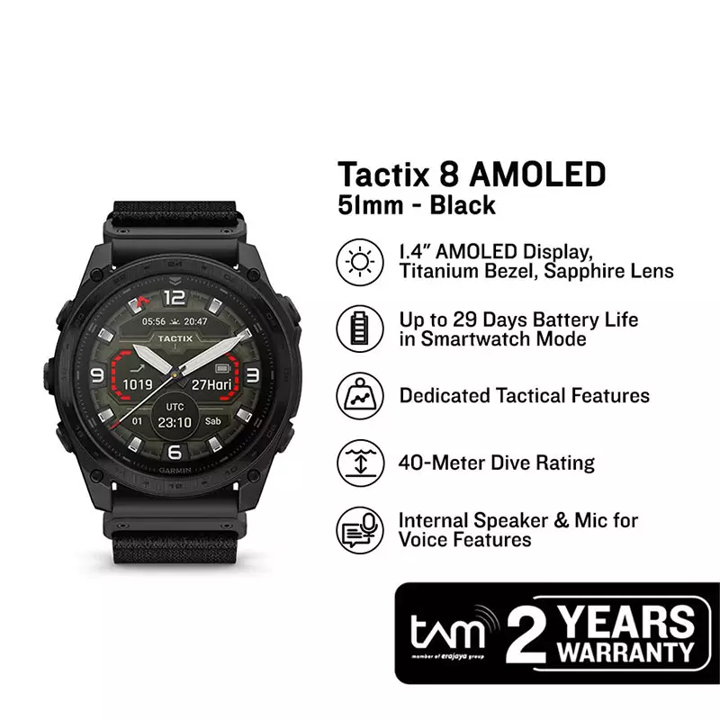 Jual Garmin Jam Tangan Pria Garmin Tactix 010-03406-14