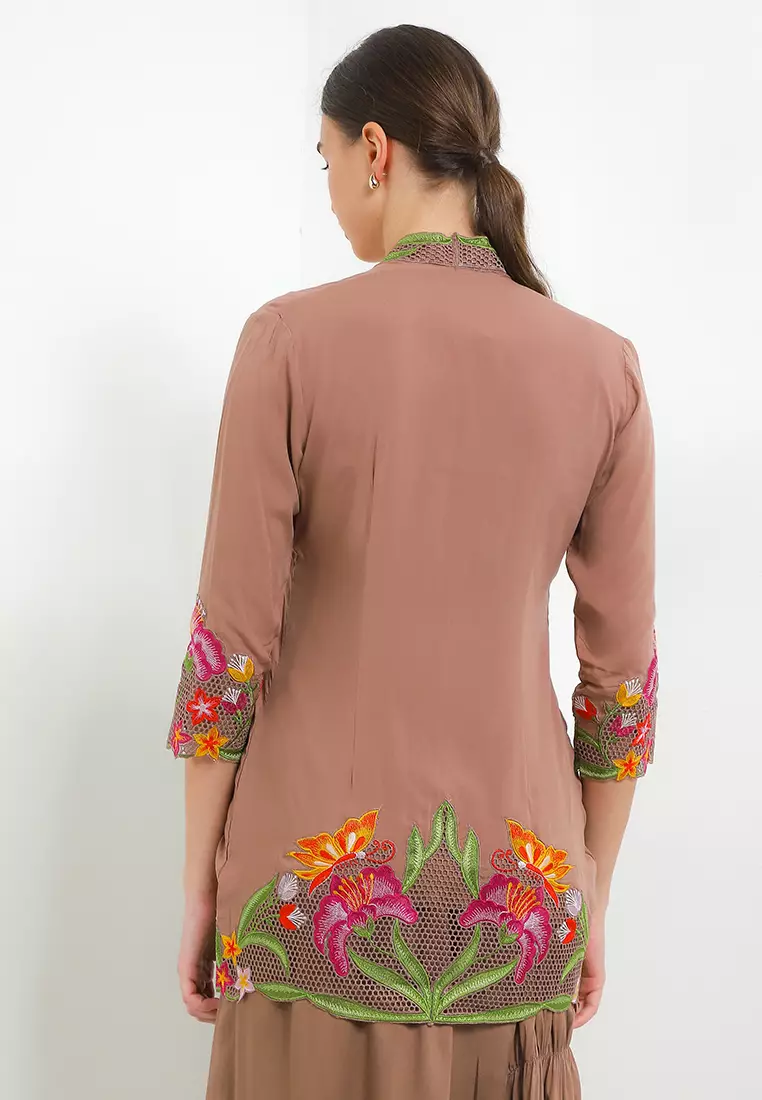 Embroidery Kebaya 7/8-Sleeve>Hibiscus Bee