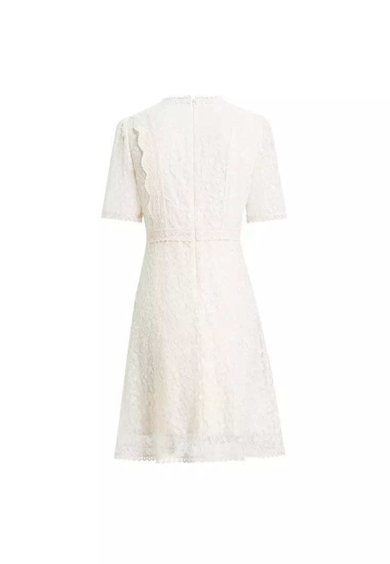 Embroidered Retro Midi Dress