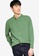 ZALORA BASICS green Basic Oversized Grandad Collar Shirt 629E1AAE06F950GS_1