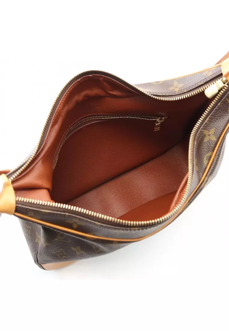 Pre-Loved Louis Vuitton Boulogne PM monogram Shoulder bag PVC leather Brown