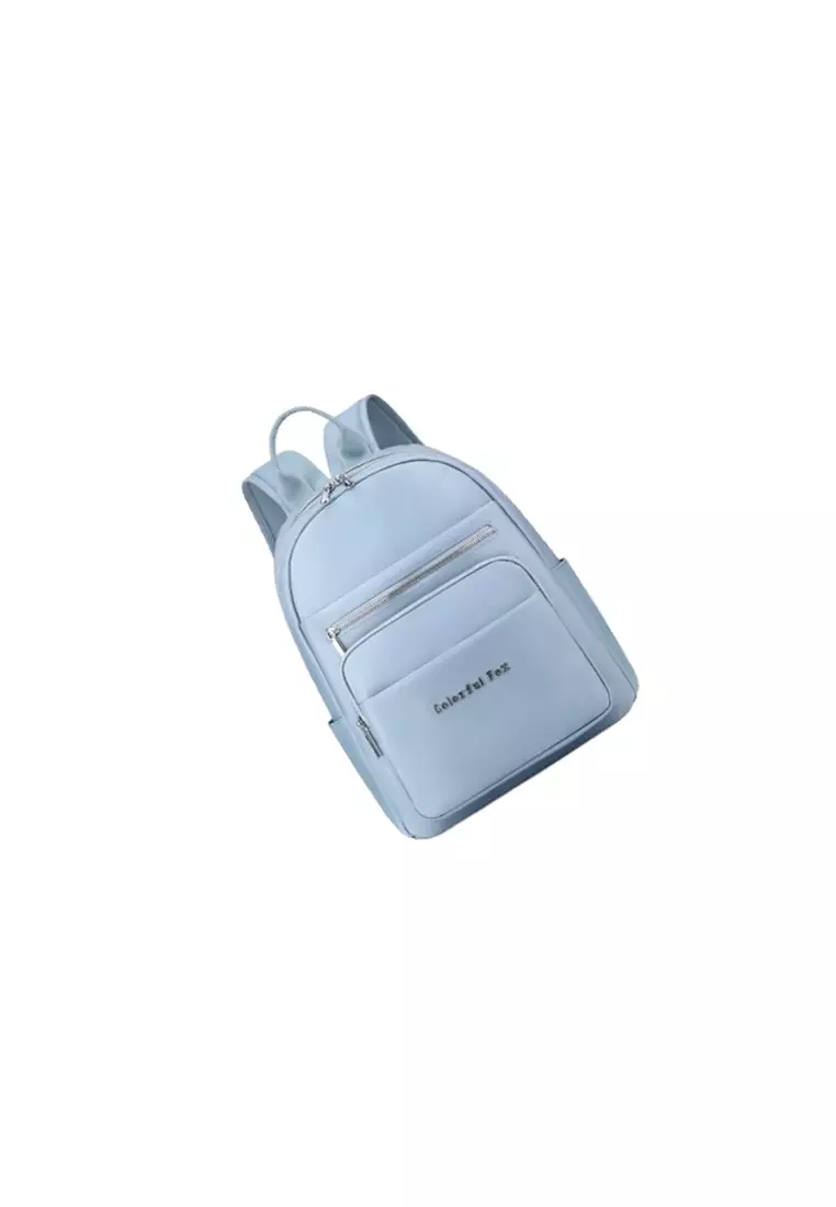Tas Ransel Wanita Backpack Wanita Remaja Tas Bahan Anti Air BAEOS ORIGINAL - Light Blue