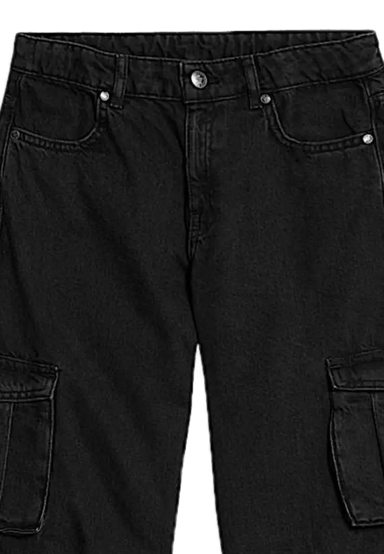 Pure Cotton Cargo Jeans