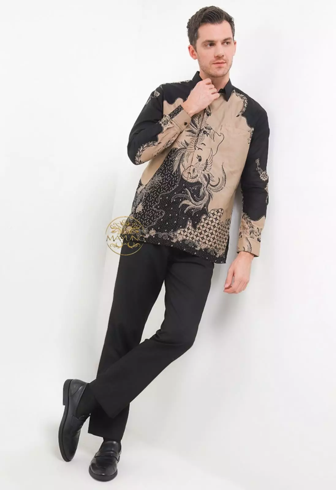 Merpawung Kemeja Batik Pria Premium Slimfit Modern Lengan Panjang PRS