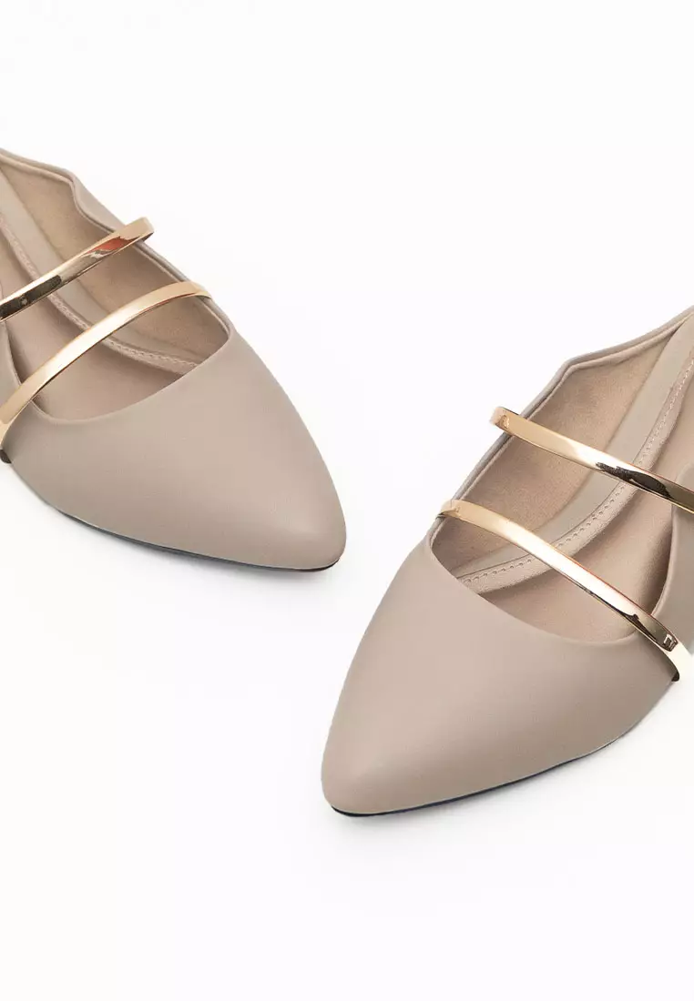 VIVI NICI - Chava Sandal Mules Hak 2 cm Cannoli Cream