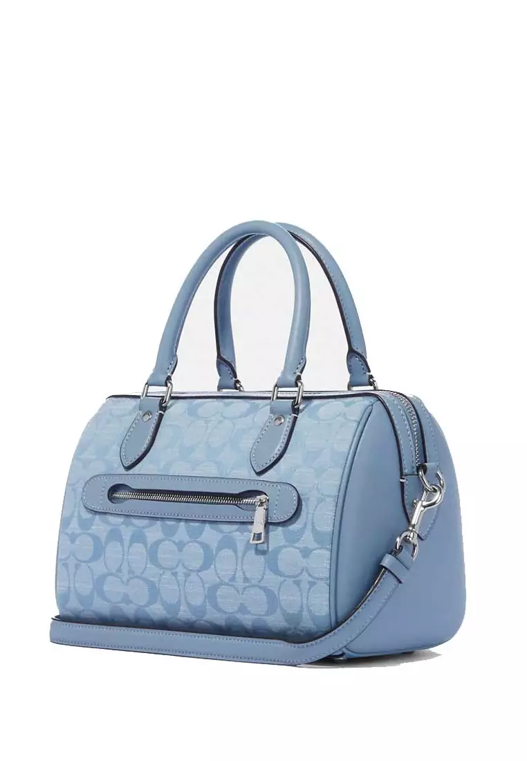 COACH Rowan Satchel In Signature Chambray