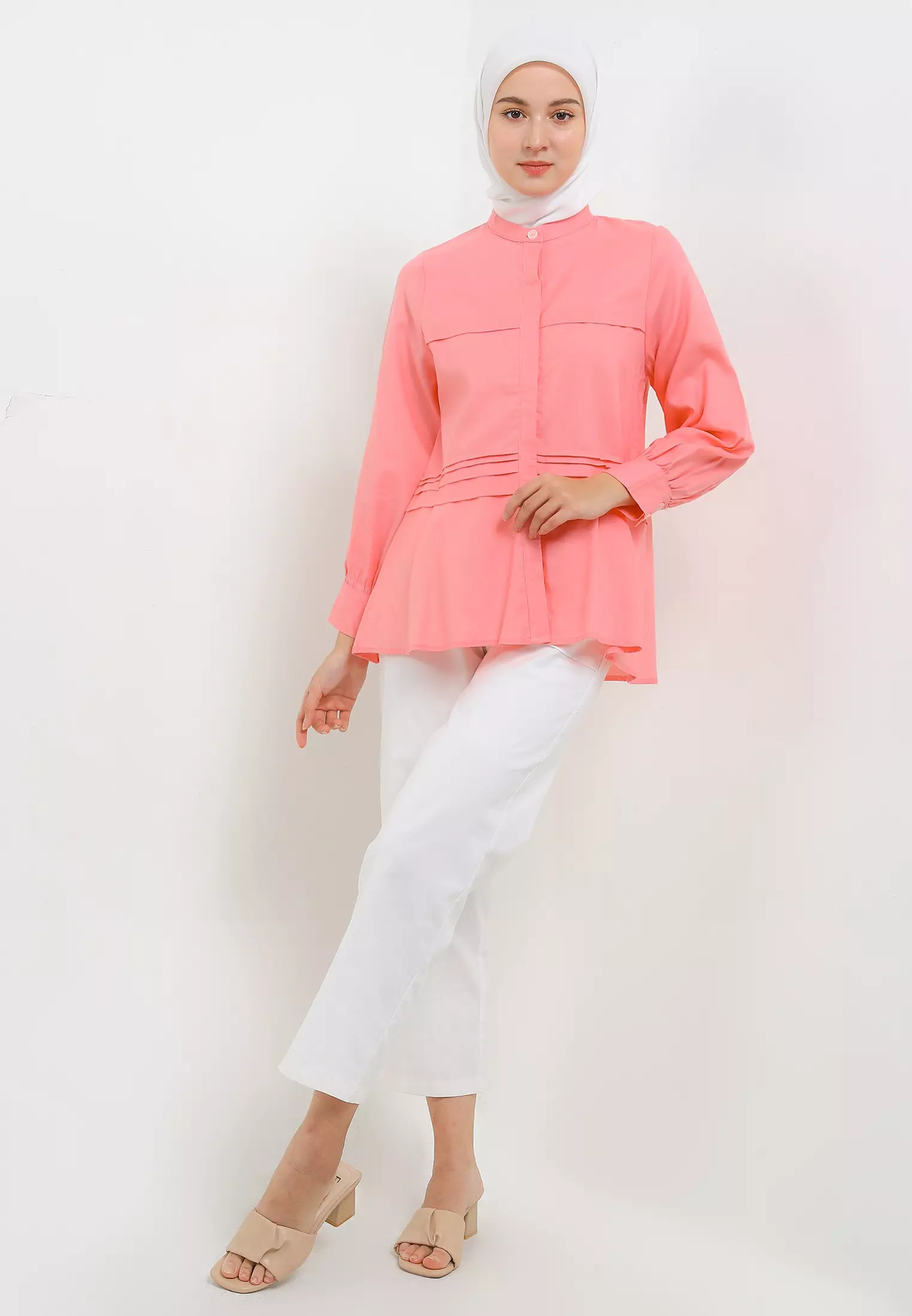 MFMW Kasera Atasan Kemeja Pink