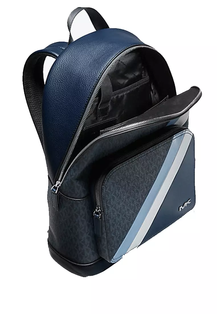 Cooper logo shop stripe backpack