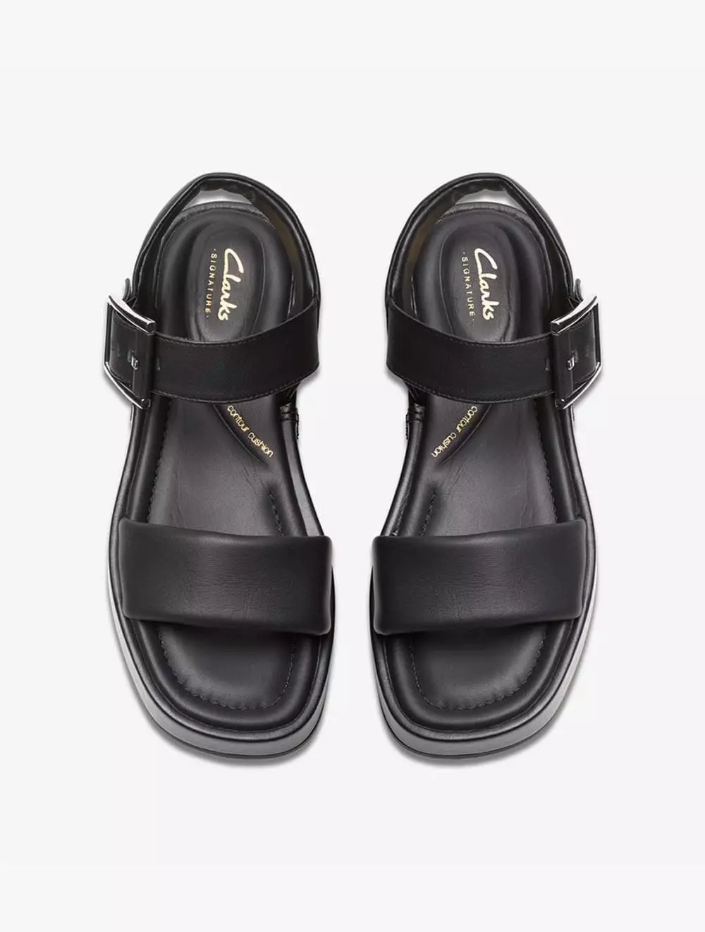 Clarks Alda Strap Women's Sandals - Black Leather