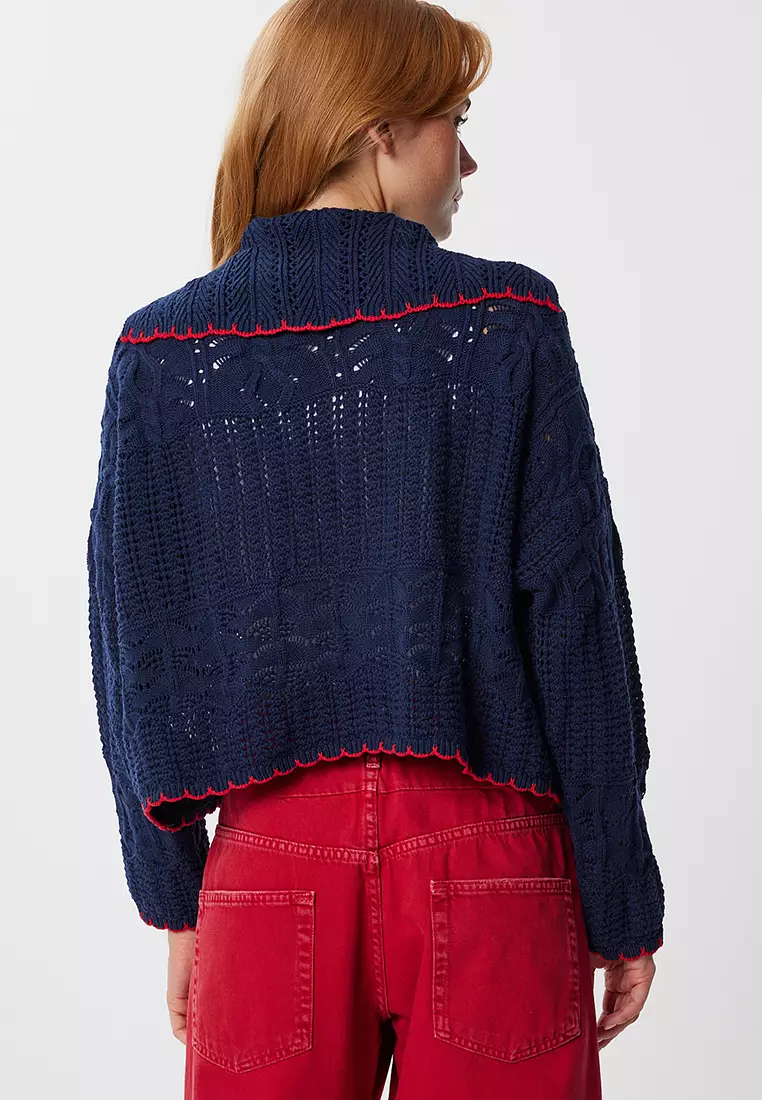 Openwork Knit Cardigan
