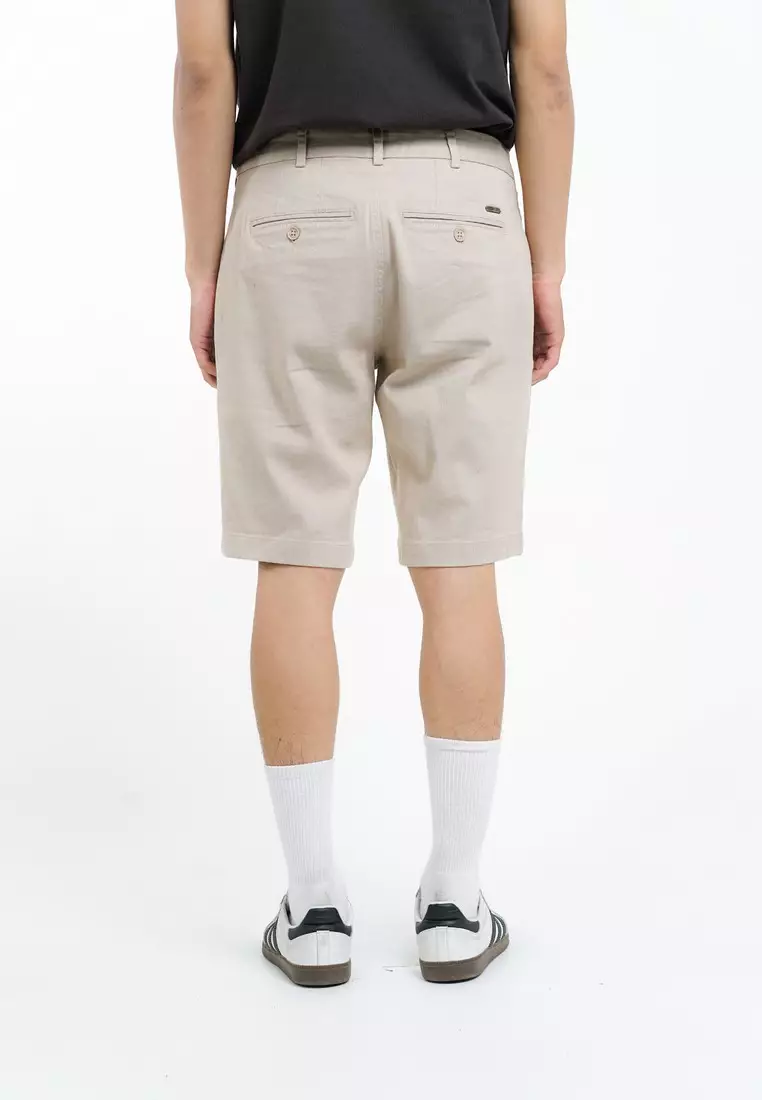 Greenlight Essential Men's Short Chinos Pants Regular Fit Cotton Spandex Miles 021225