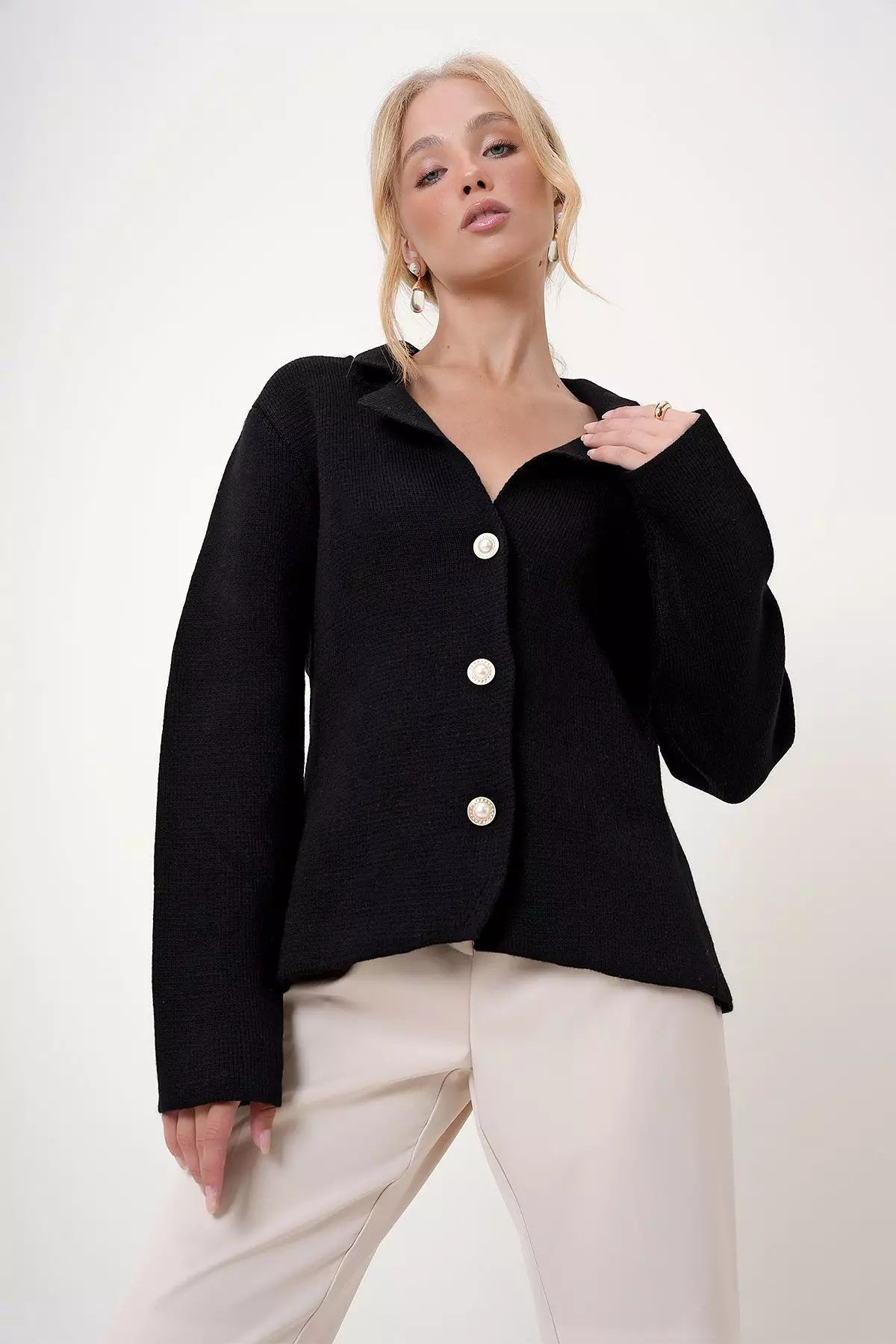 Black Straight Comfort Jacket