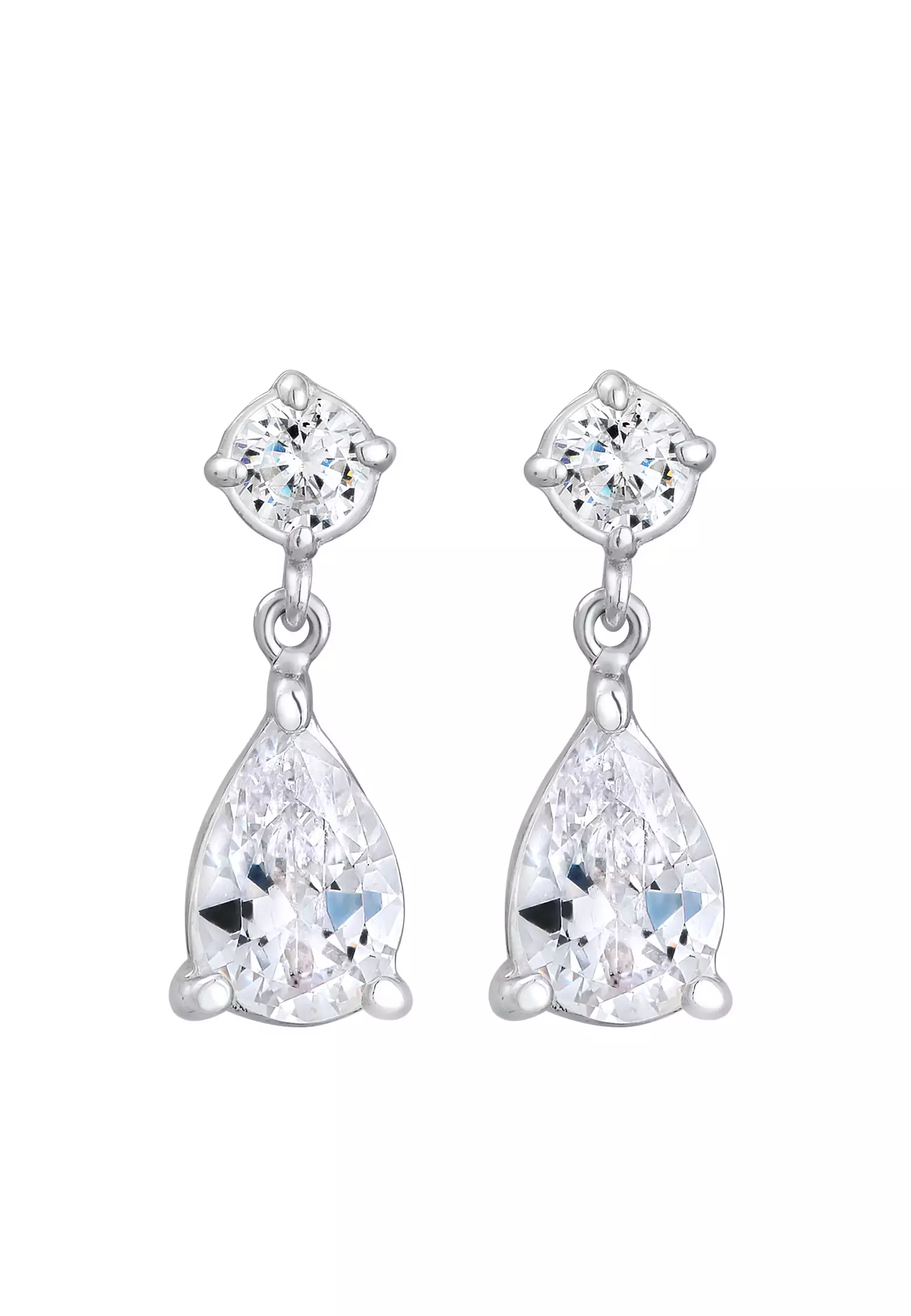 Earrings Ear Hanger Drop Elegant Zirconia