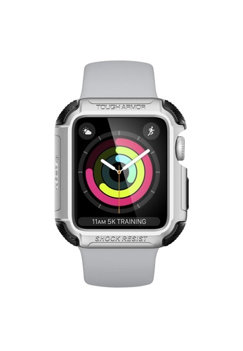 Buy Spigen Spigen Tough Armor 2 Case For Apple Watch 42mm Series 3 2 1 Silver Online Zalora Malaysia For apple watch series 5 4 3 2 1. spigen tough armor 2 case for apple watch 42mm series 3 2 1 silver