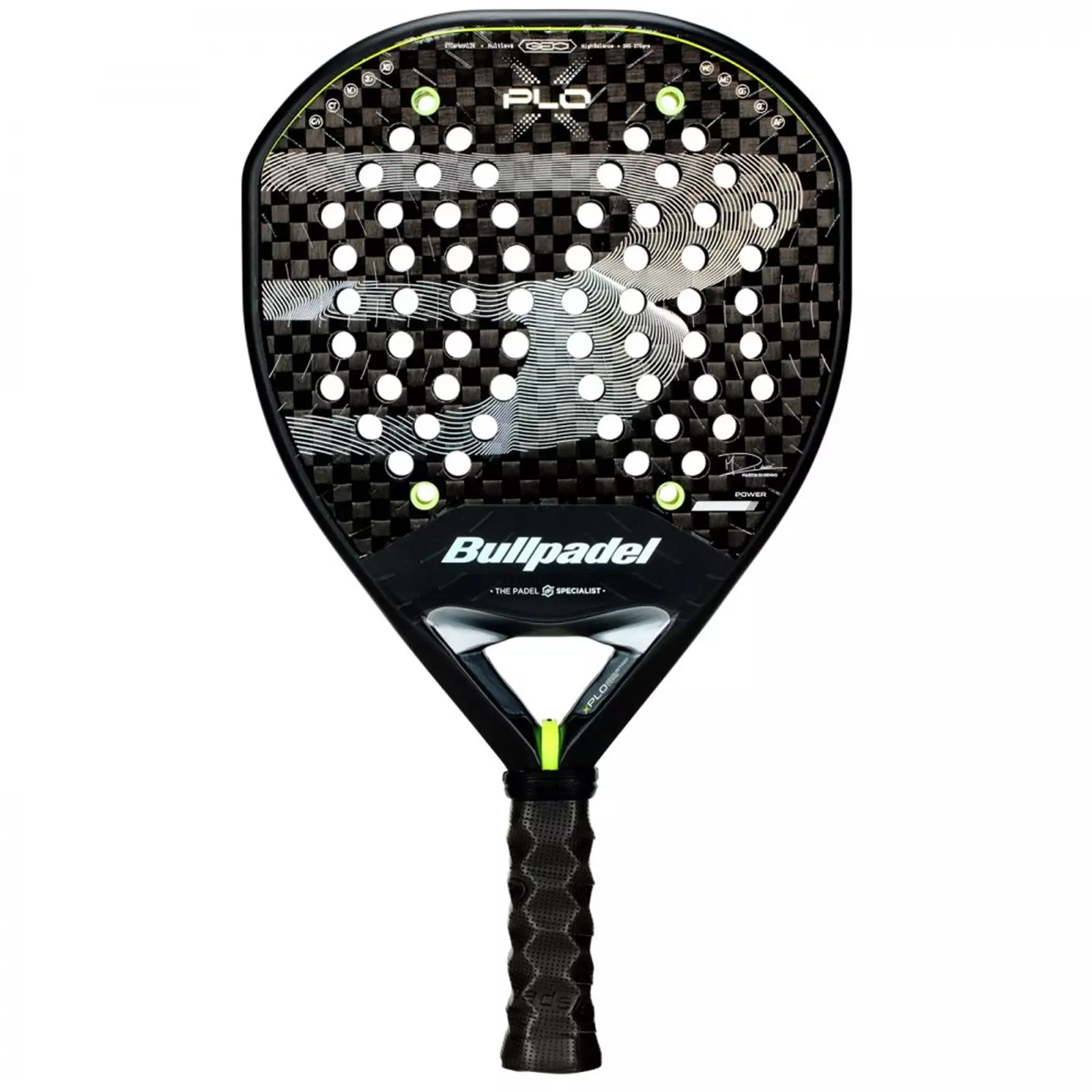 Raket Padel BULLPADEL Xplo 2026 365-375g Black Carbon