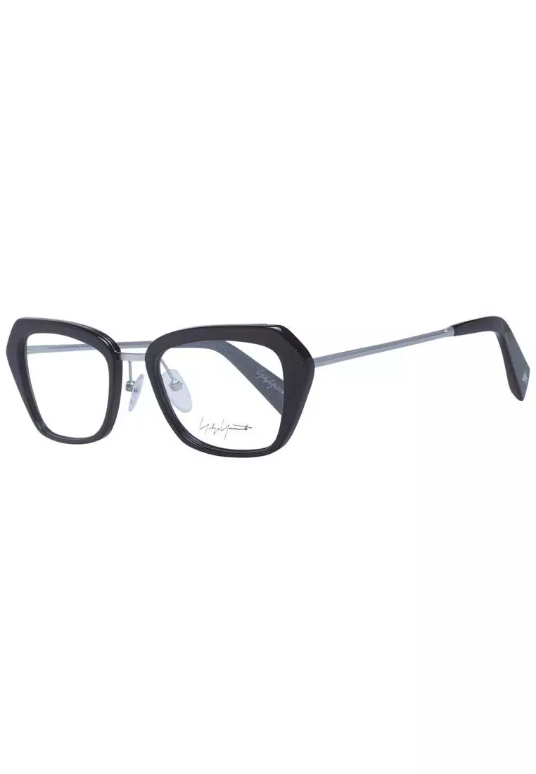 Yohji Yamamoto Burgundy Metal & Plastic Glasses (Frames)