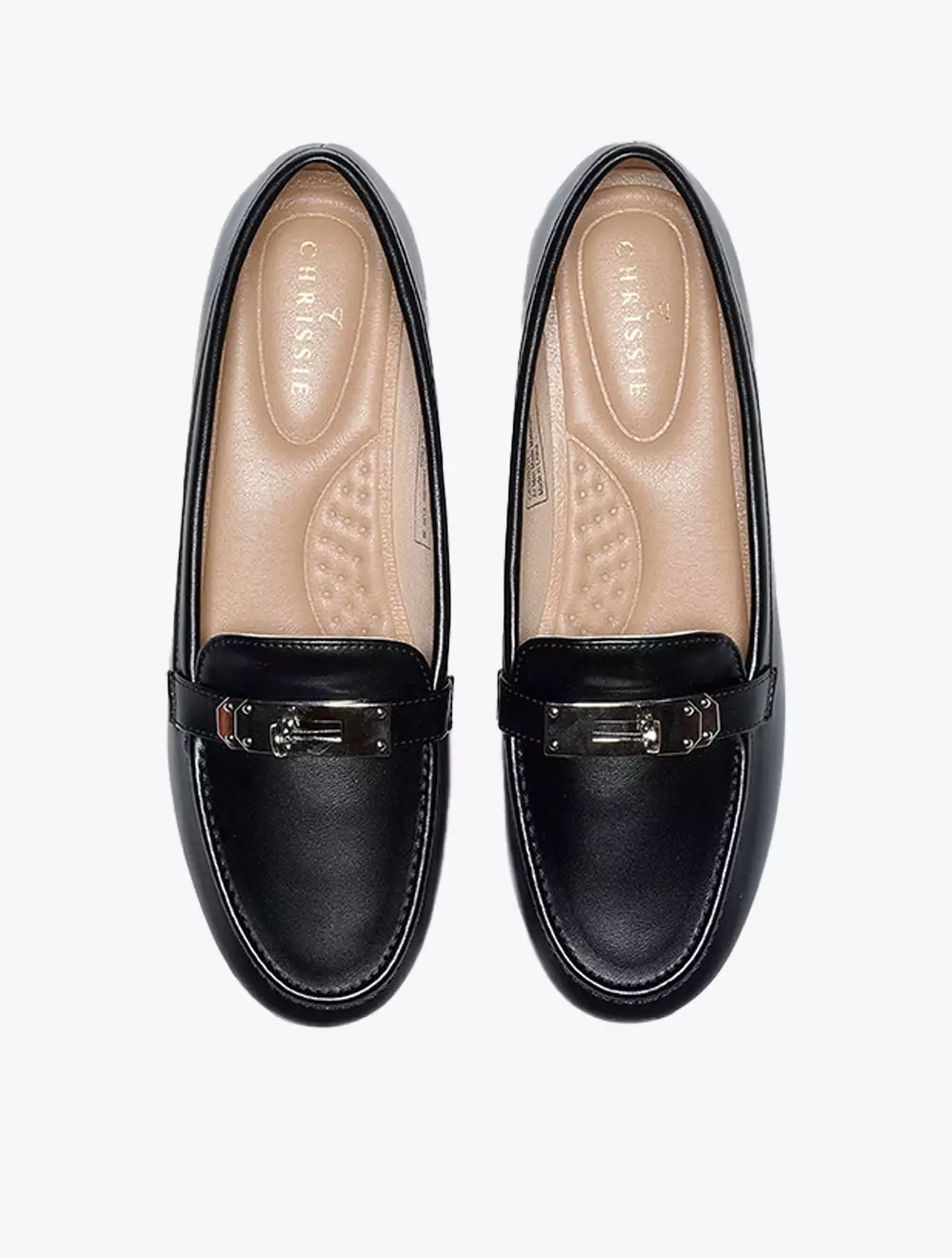 Payless Chrissie Womens Marigold Loafers - Black_15