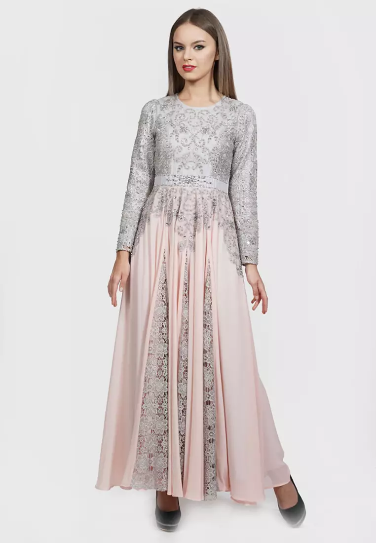 Bibiq Gamis Brokat Sifone Sutra