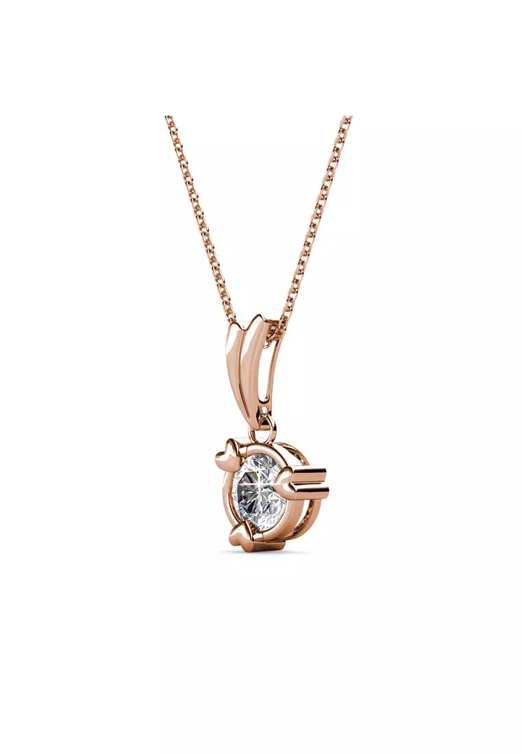 Tri Love Pendant RG - Kalung Crystal by Her Jewellery