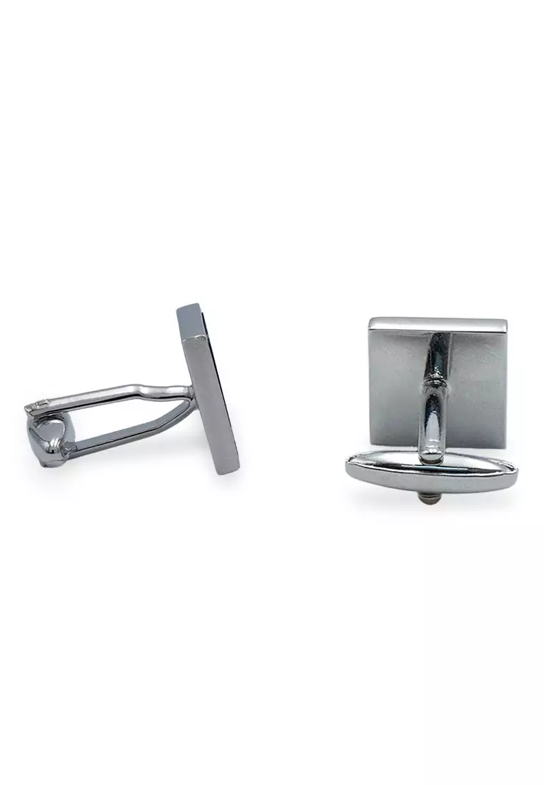 Lara 人造珍珠母貝幾何袖扣