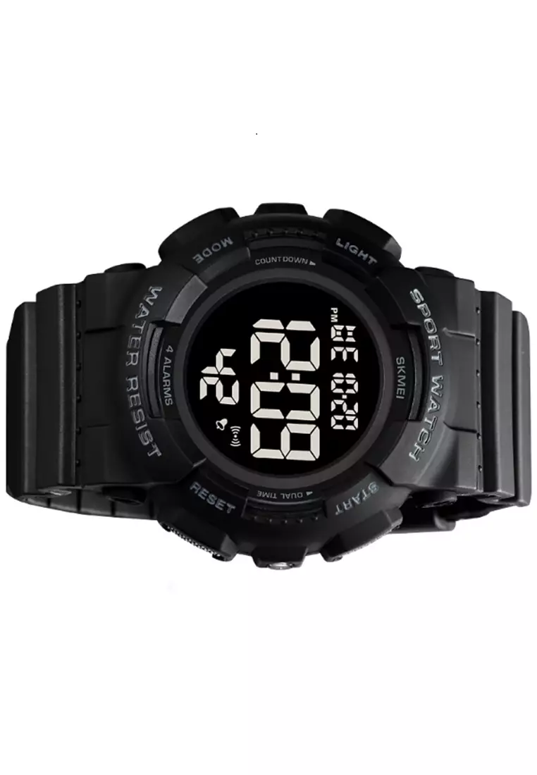 Jam Tangan Digital Pria Waterproof Many Function Strap Tali Material TPU DV60 ORIGINAL