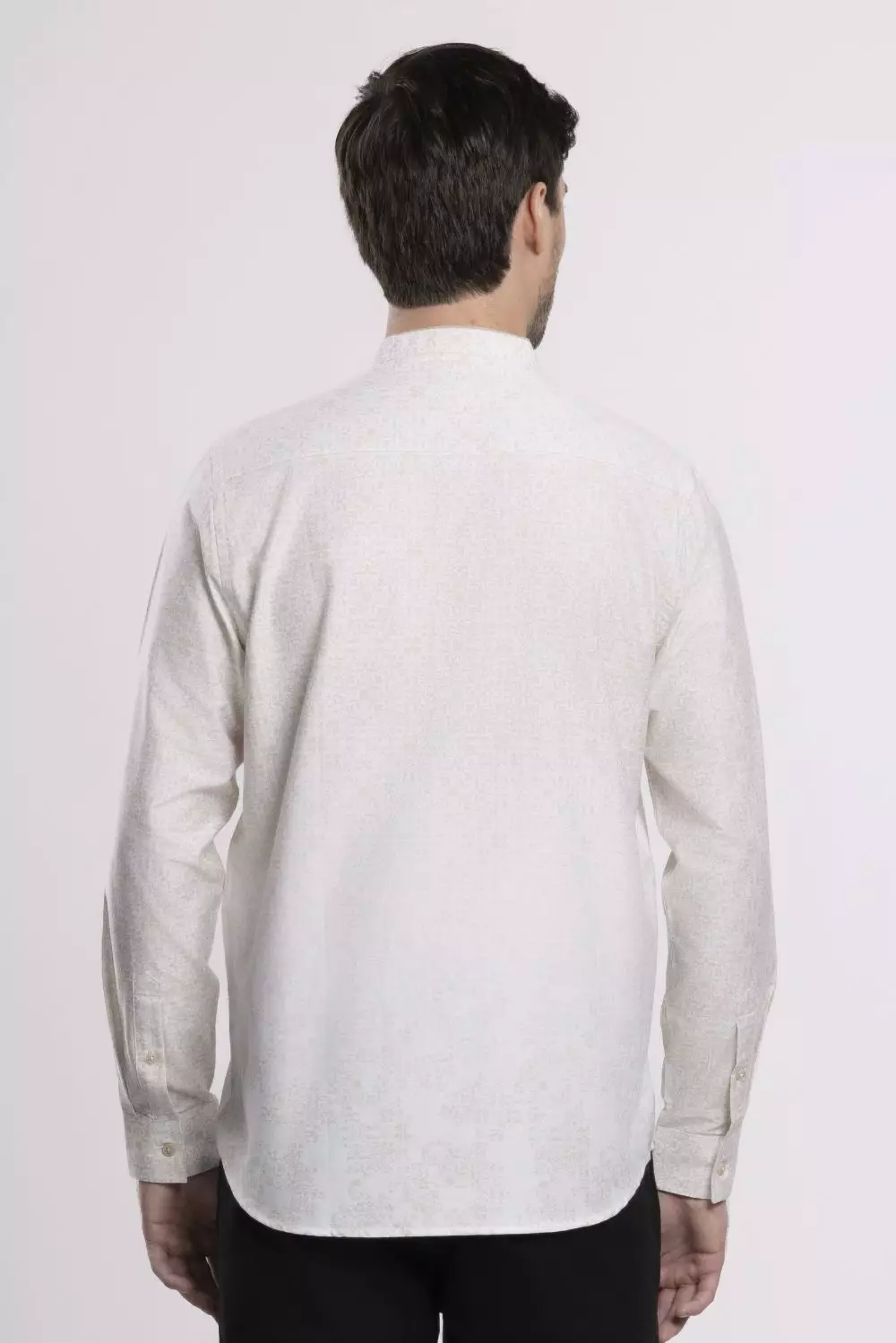 MOC x Habib Jafar Kemeja Shanghai Lengan Panjang Pria Faiz - Beige