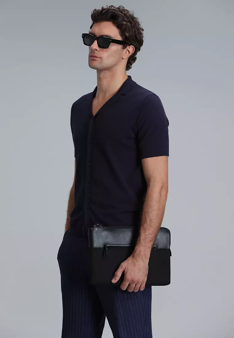 Collared Short Sleeves Knit Shirt