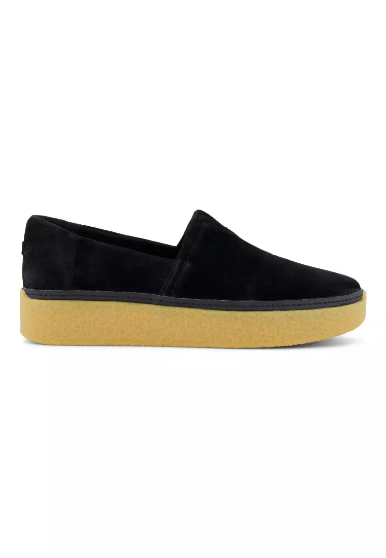 Toms black suede sunset on sale