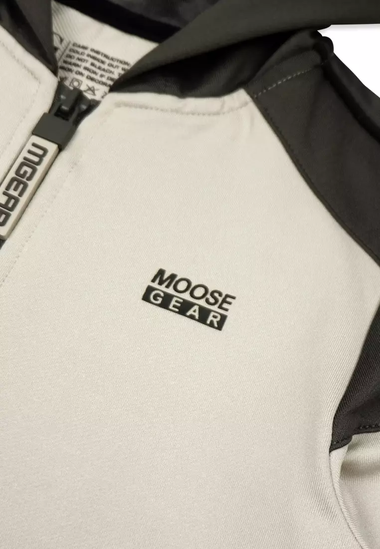 Boys Jacket With Hood And Print Details