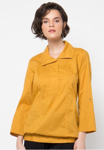 Delilah Long Sleeve Blouse With Tape