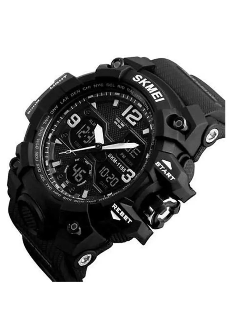 Jam Tangan Casual Analog Digital Pria Many Function Waterproof Strap Tali Material Rubber YY11 ORIGINAL