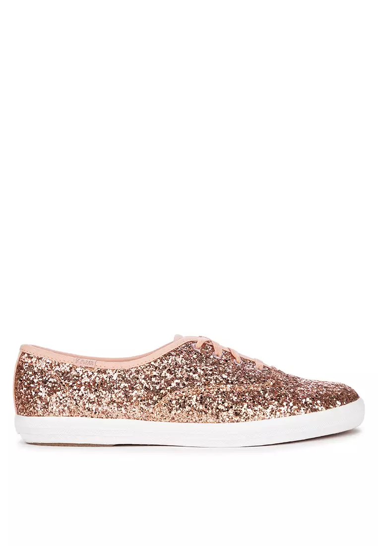 Rose gold 2024 glitter keds